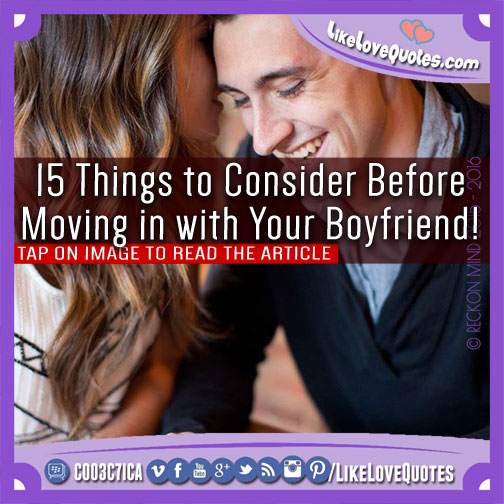 15 Things to Consider Before Moving in with Your Boyfriend!