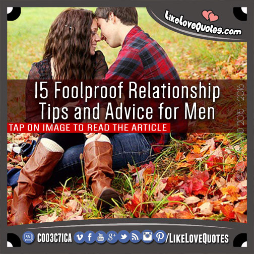 15 Foolproof Relationship Tips and Advice for Men