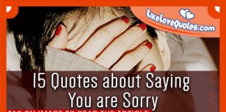 15 Quotes about Saying You are Sorry, likelovequotes.com ,Like Love Quotes