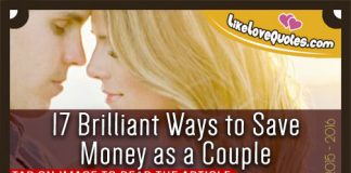 17 Brilliant Ways to Save Money as a Couple, likelovequotes.com ,Like Love Quotes