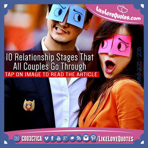 10 Relationship Stages That All Couples Go Through