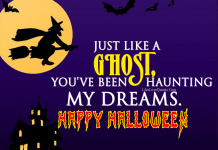Just like a Ghost, you have been haunting my dreams. Happy Halloween., likelovequotes.com ,Like Love Quotes