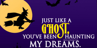 Just like a Ghost, you have been haunting my dreams. Happy Halloween., likelovequotes.com ,Like Love Quotes