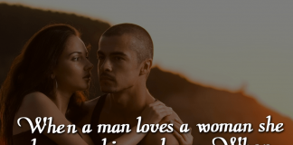 When a man loves a woman she becomes his weakness. When a woman truly loves a man he becomes her strength - Ronnell Coombs, likelovequotes.com ,Like Love Quotes
