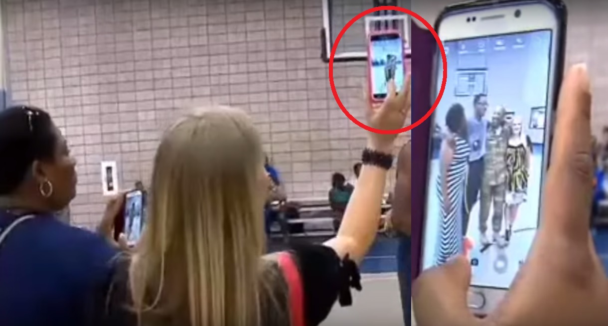 heartwarming video of a Dad returning from military to keep his promise he made to his son