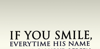 If you smile, every time his names pops up on your screen, you are in love, likelovequotes.com ,Like Love Quotes