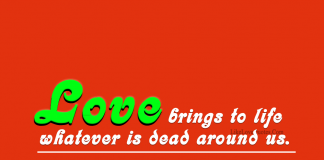 Love brings to life whatever is dead around us., likelovequotes.com ,Like Love Quotes