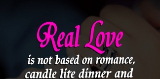 Real Love Is Not Based On Romance_likelovequotes, likelovequotes.com ,Like Love Quotes