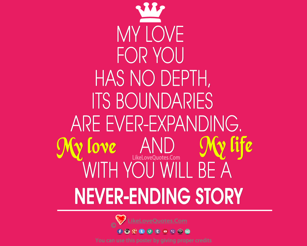 My Love For You Has No Depths-likelovequotes