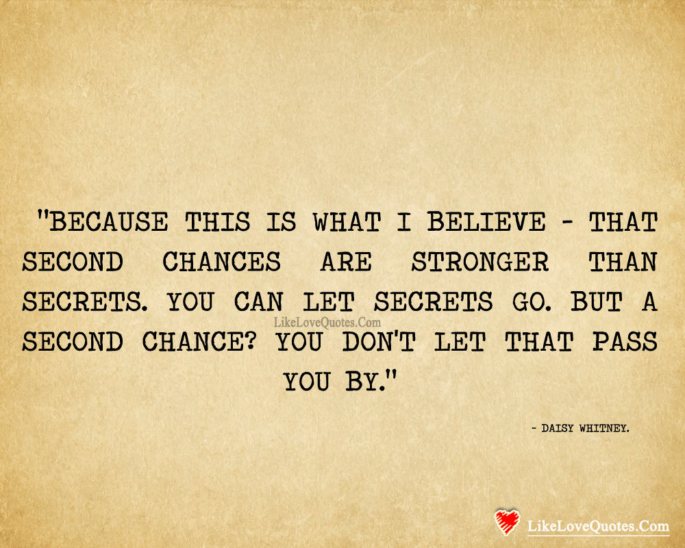 Quotes About Giving Second Chance in Love-likelovequotes (1)