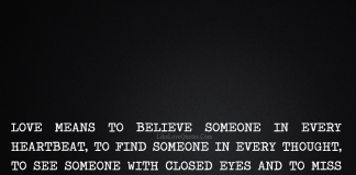Love Means To Believe Someone In Every Heartbeat-likelovequotes, likelovequotes.com ,Like Love Quotes