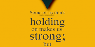Some Of Us Think Holding On Make Us Strong-likelovequotes, likelovequotes.com ,Like Love Quotes