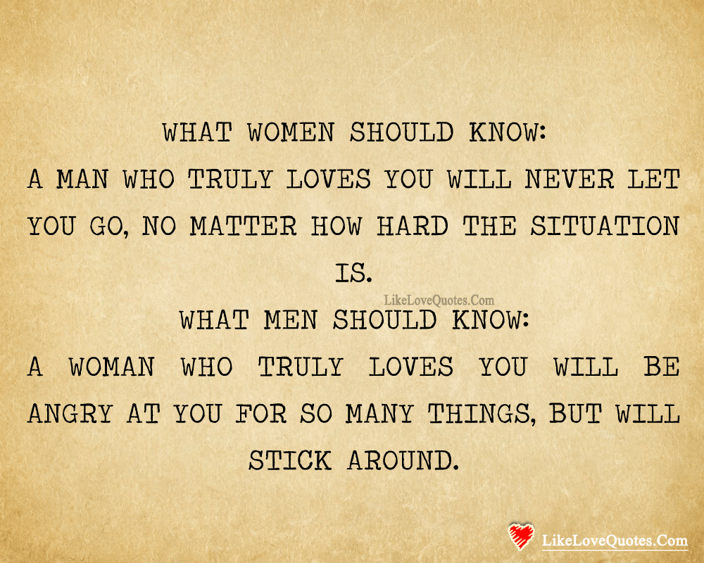 What Men And Women Should Know-likelovequotes
