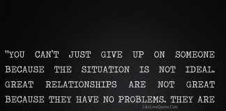 You Can't Just Give Up On Someone-likelovequotes, likelovequotes.com ,Like Love Quotes
