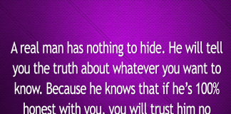 A Real Man Has Nothing To Hide-likelovequotes, likelovequotes.com ,Like Love Quotes