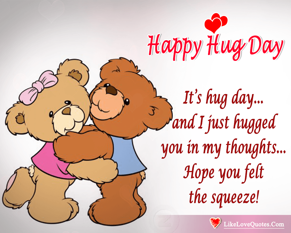 I Just Hugged You In My Thoughts Today-likelovequotes