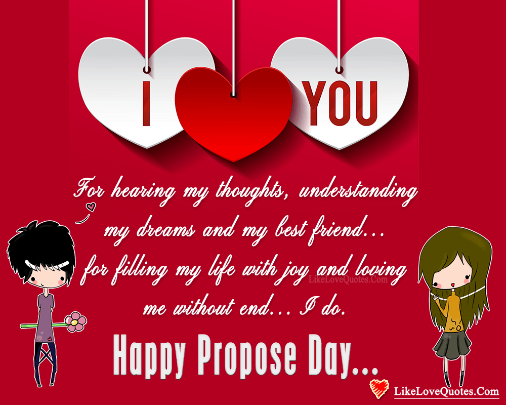 I Love You For Loving Me Without End - Happy Propose Day-likelovequotes