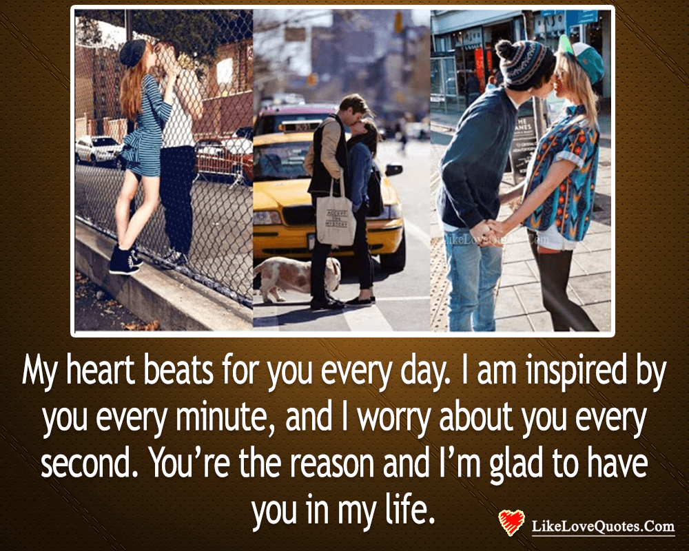 My Heart Beats For You Everyday-likelovequotes