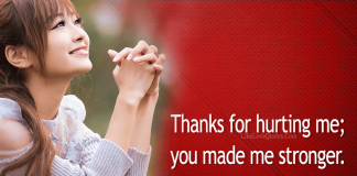 Thanks For Hurting Me; You Made Me Stronger-likelovequotes, likelovequotes.com ,Like Love Quotes