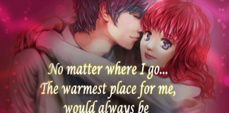The Warmest Place For Me Would Always Be-likelovequotes, likelovequotes.com ,Like Love Quotes
