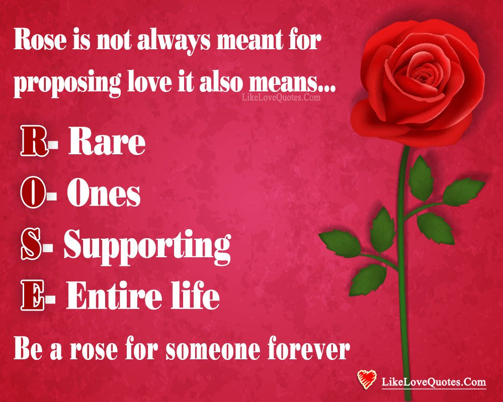 Be A Rose For Someone Forever-likelovequotes