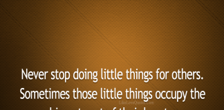 Never Stop Doing Little Things For Others-likelovequotes, likelovequotes.com ,Like Love Quotes