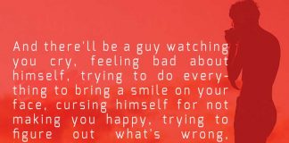 And There will be a Guy Watching You Cry