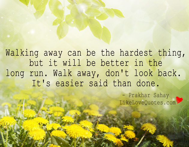 Anyone can Run Away from Problems, it's Super Easy
