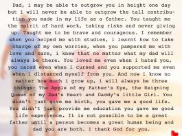 Dad, I May be able to Outgrow you in Height One Day, likelovequotes.com ,Like Love Quotes