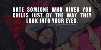 Date Someone Who Gives You Chills