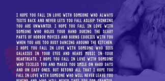 I Hope You Fall in Love with Someone Who