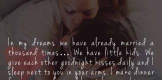 In My Dreams We have already Married a Thousand Times…