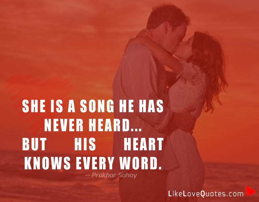 She is a song he has never heard... but his heart knows every word.