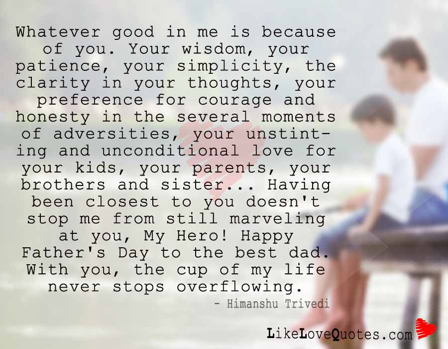 Whatever Good in Me is because of You