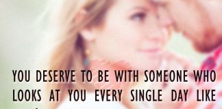 You deserve to be with someone who looks at you every single day like they've won the lottery and have the whole world in front of them., likelovequotes.com ,Like Love Quotes