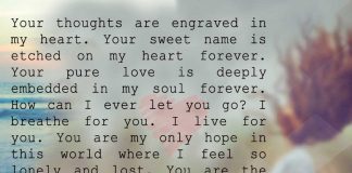 Your Thoughts are Engraved in My Mind Forever, likelovequotes.com ,Like Love Quotes