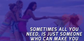 Sometimes all you need, is just someone who can make you smile and forget about your problems.