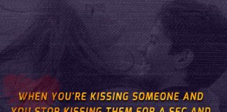 When you're kissing someone and you stop kissing them for a sec and smile and kiss again I can't think of something more beautiful than that.
