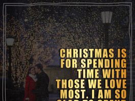 Christmas is for spending time with those we love most