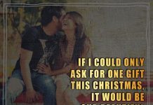 If I could only ask for one gift this Christmas, it would be our beautiful relationship. Merry Christmas.