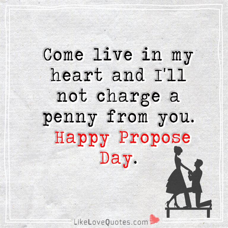 Come Live In My Heart And I'll Not Charge -likelovequotes