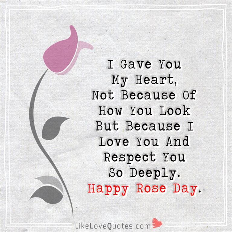 I Love You And Respect You So Deeply -likelovequotes
