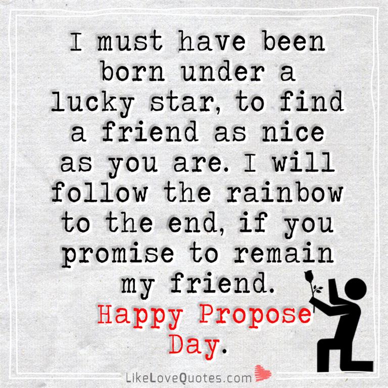 I Must Have Been Born Under A Lucky Star -likelovequotes