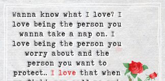 I love being yours and I love you being mine