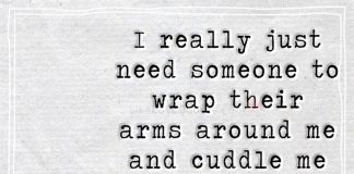 I really just need someone to wrap their arms around me and cuddle me until I fall asleep...