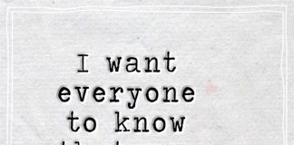 I want everyone to know that you are mine and no one else's