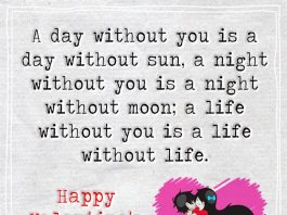 A Day Without You Is A Day Without Sun -likelovequotes