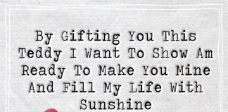 By Gifting You This Teddy I Want To-likelovequotes
