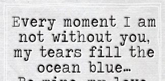 Every Moment I Am Not Without You -likelovequotes