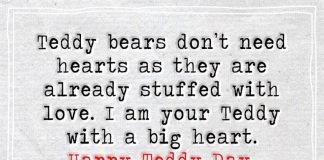 I Am Your Teddy With A Big Heart -likelovequotes
